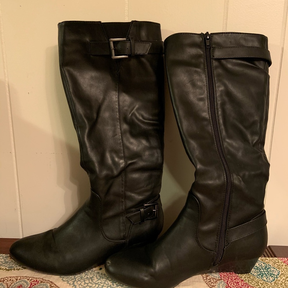 Black Leather Boots